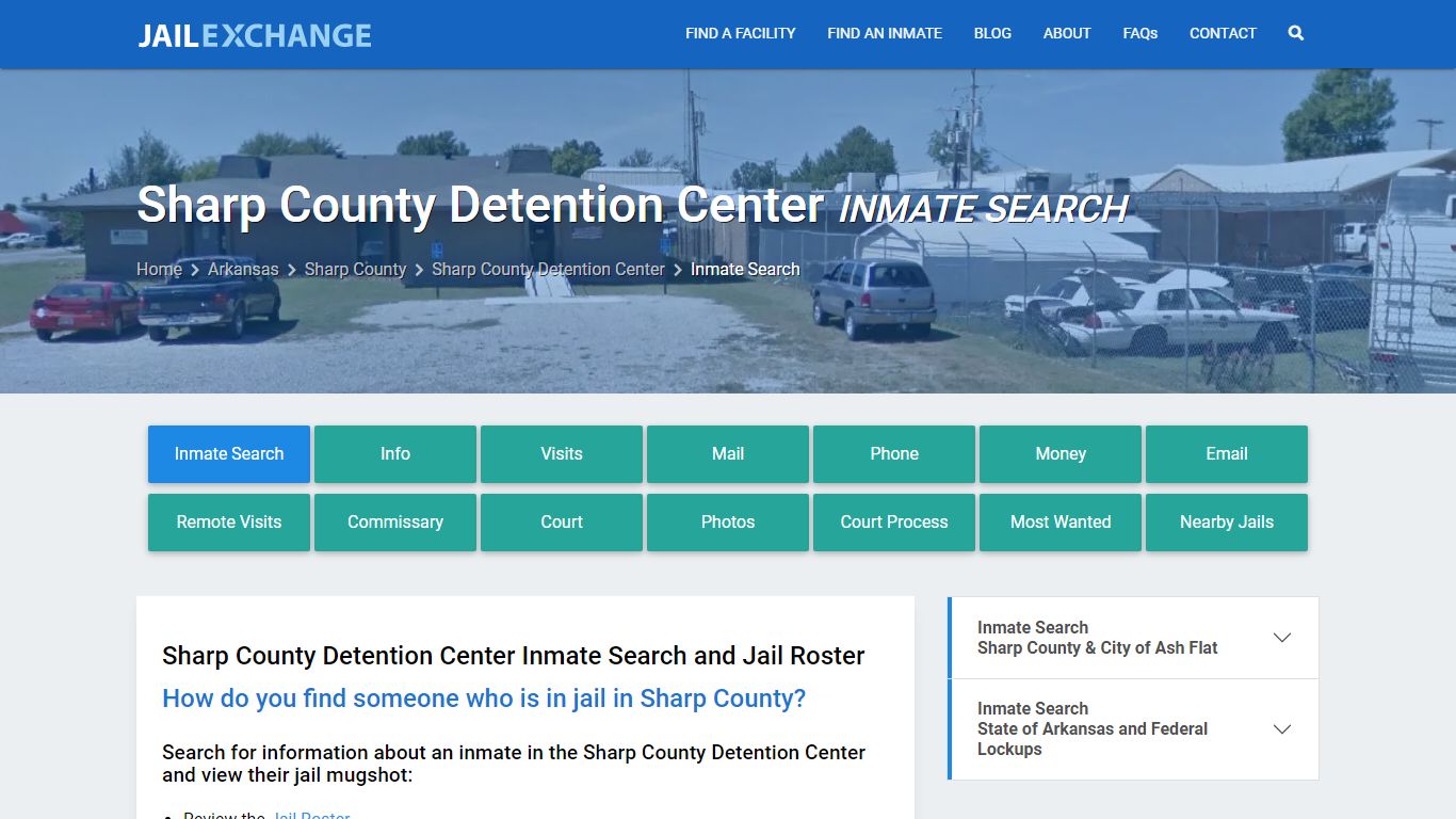 Sharp County Detention Center Inmate Search - Jail Exchange