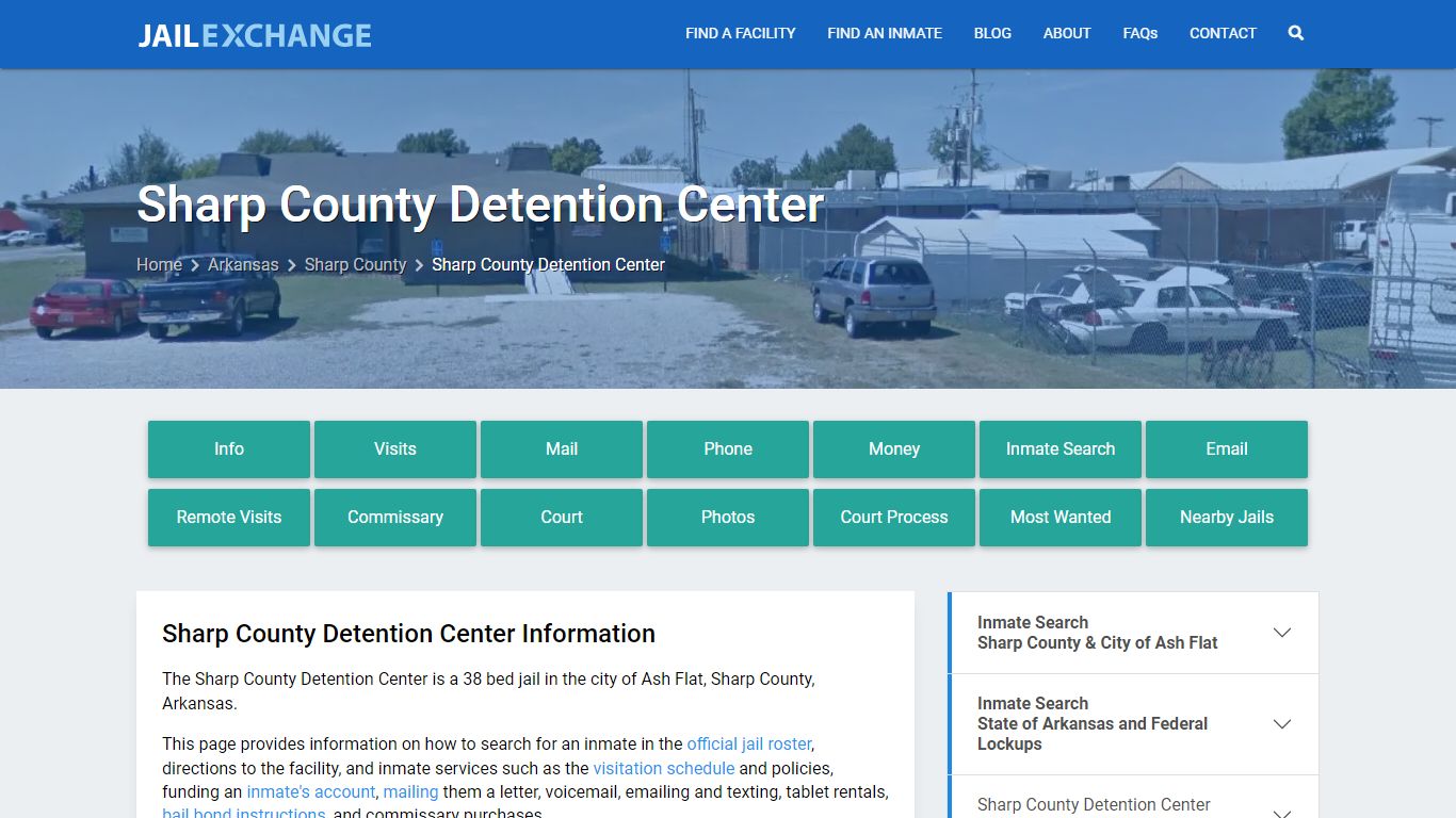 Sharp County Detention Center, AR Inmate Search, Information
